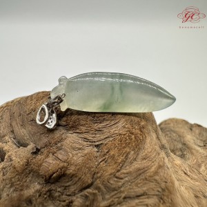 【肌容雪】天然緬甸A貨柳葉造型翡翠吊墜 編號313