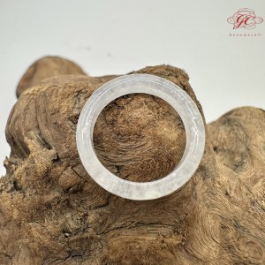 【肌容雪】天然緬甸A貨翡翠白雪花棉戒圈 編號317(戒圍18.0mm#14號) 【肌容雪】天然緬甸A貨翡翠白雪花棉戒圈 編號317(戒圍18.0mm#14號)