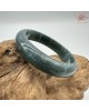【肌容雪】天然緬甸A貨翡翠老種藍水平安鐲 編號318(鐲圍57.3mm#18號)