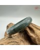 【肌容雪】天然緬甸A貨翡翠老種藍水平安鐲 編號318(鐲圍57.3mm#18號)