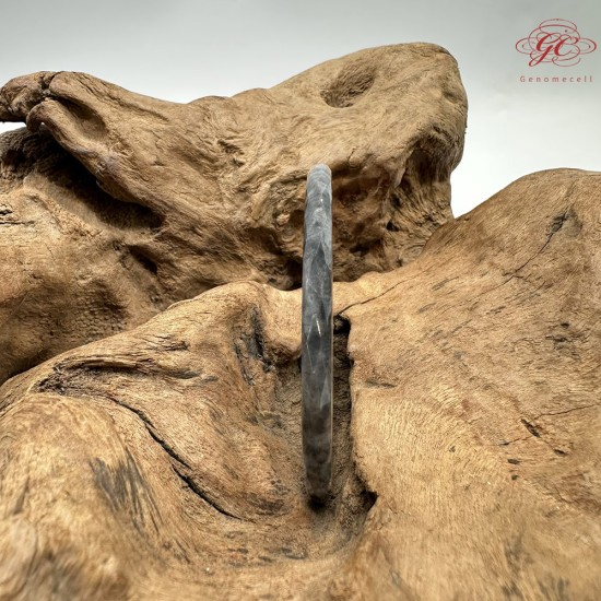 【肌容雪】天然緬甸A貨翡翠冰烏雞叮噹鐲 編號320(鐲圍58.8mm#18.5號)