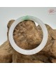 【肌容雪】天然緬甸A貨白底青翡翠美人條手鐲 編號322(鐲圍54.9mm#17號)