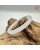 【肌容雪】天然緬甸A貨白底青翡翠美人條手鐲 編號322(鐲圍54.9mm#17號)