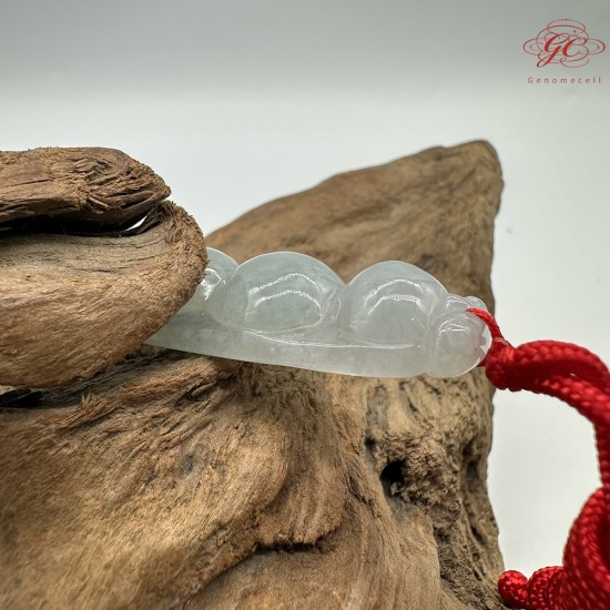 【肌容雪】天然緬甸A貨翡翠碗豆造型吊墜繩 編號325