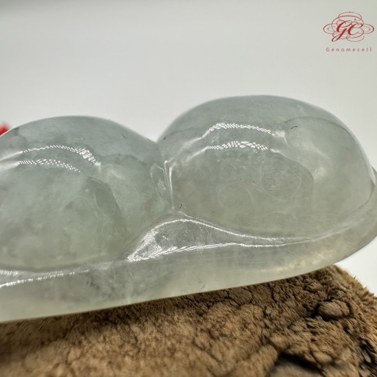 【肌容雪】天然緬甸A貨翡翠碗豆造型吊墜繩 編號325