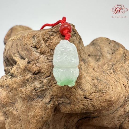 【肌容雪】天然緬甸A貨Q萌小雞造型吊墜繩 編號329