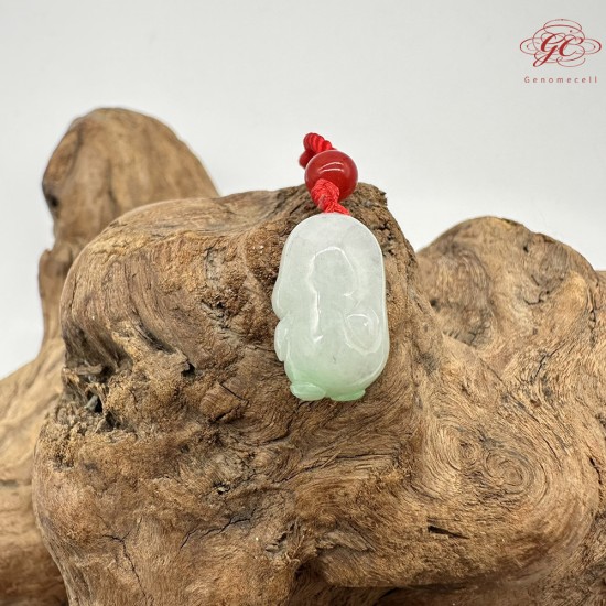 【肌容雪】天然緬甸A貨Q萌小雞造型吊墜繩 編號329