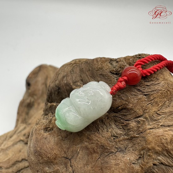 【肌容雪】天然緬甸A貨Q萌小雞造型吊墜繩 編號329