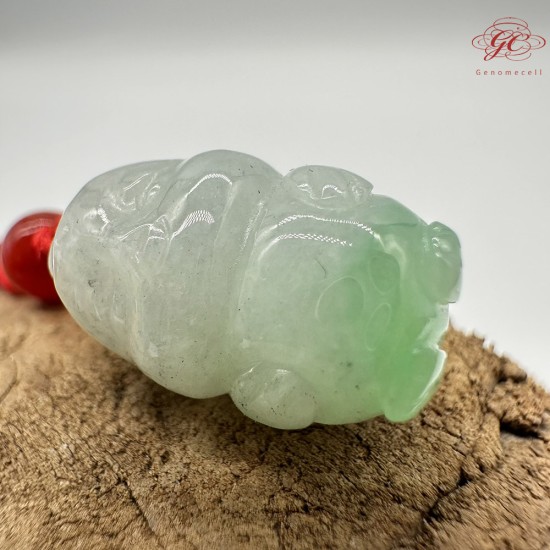 【肌容雪】天然緬甸A貨Q萌小雞造型吊墜繩 編號329