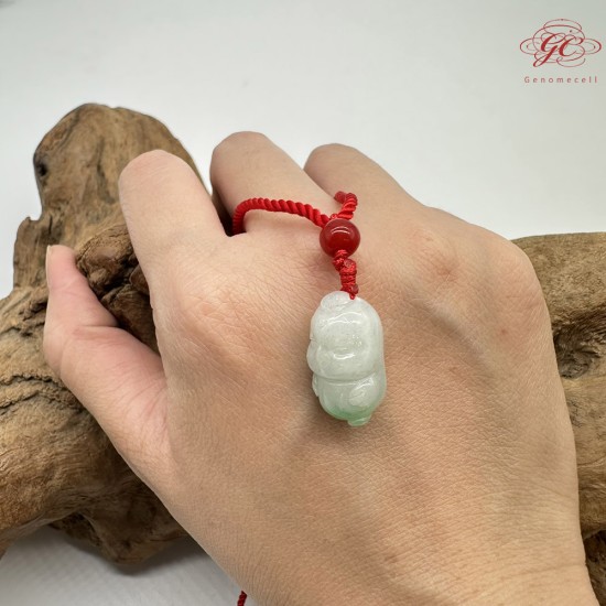 【肌容雪】天然緬甸A貨Q萌小雞造型吊墜繩 編號329