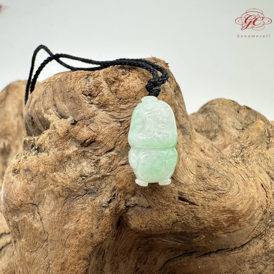 【肌容雪】天然緬甸A貨Q萌小雞造型吊墜繩 編號330