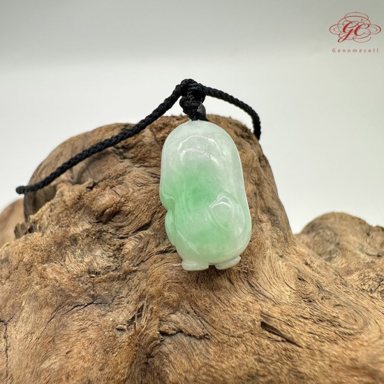 【肌容雪】天然緬甸A貨Q萌小雞造型吊墜繩 編號330