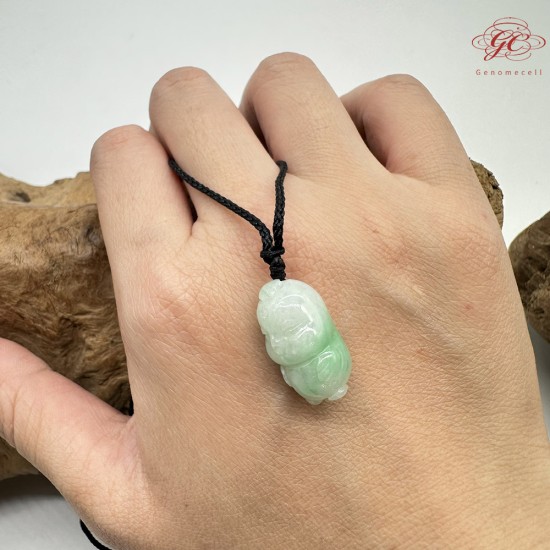 【肌容雪】天然緬甸A貨Q萌小雞造型吊墜繩 編號330