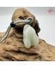 【肌容雪】天然緬甸A貨翡翠糯冰玉兔造型吊墜繩 編號333