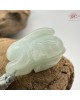 【肌容雪】天然緬甸A貨翡翠糯冰玉兔造型吊墜繩 編號333