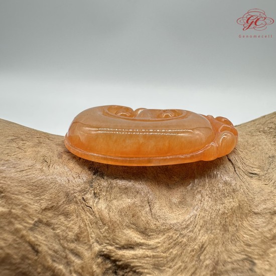 【肌容雪】天然緬甸A貨紅翡如意造型吊墜 編號335