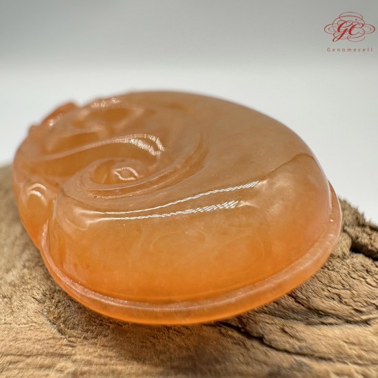 【肌容雪】天然緬甸A貨紅翡如意造型吊墜 編號335