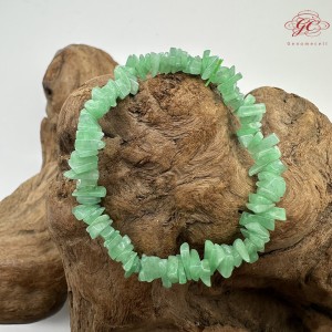 【肌容雪】天然緬甸A貨翡翠冰綠隨形單圈手串 編號336