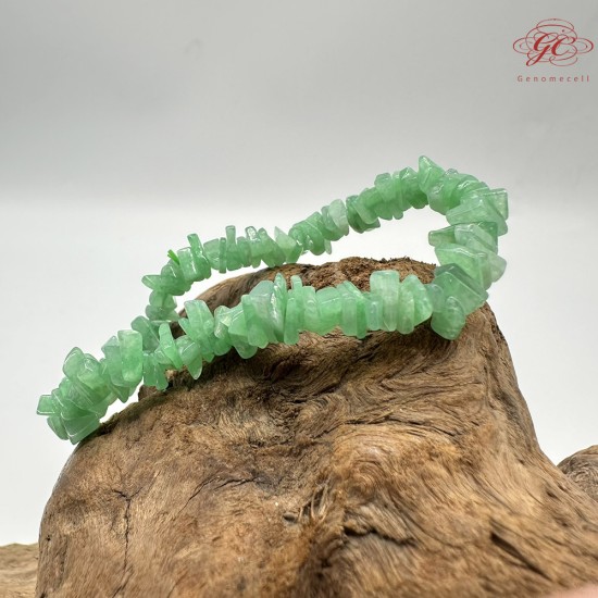 【肌容雪】天然緬甸A貨翡翠冰綠隨形單圈手串 編號336