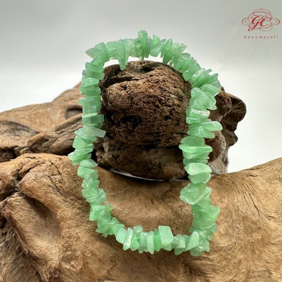 【肌容雪】天然緬甸A貨翡翠冰綠隨形單圈手串 編號336