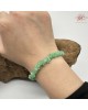 【肌容雪】天然緬甸A貨翡翠冰綠隨形單圈手串 編號336