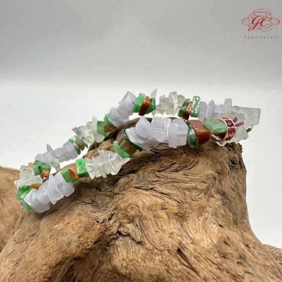 【肌容雪】天然緬甸A貨翡翠隨形單圈手串 編號337