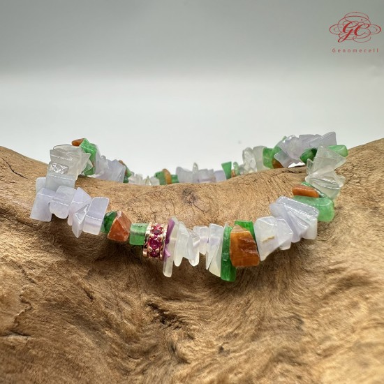 【肌容雪】天然緬甸A貨翡翠隨形單圈手串 編號337