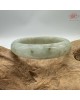 【肌容雪】天然緬甸A貨綠飄花翡翠平安鐲 編號345(鐲圍53.0mm#16.5號)