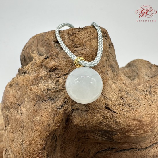 【肌容雪】天然緬甸A貨翡翠圓珠造型吊墜繩 編號346