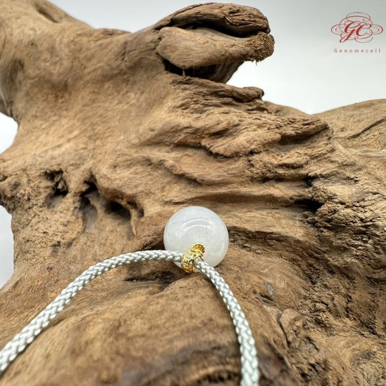 【肌容雪】天然緬甸A貨翡翠圓珠造型吊墜繩 編號346