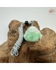 【肌容雪】天然緬甸A貨翠綠彌勒佛翡翠吊墜繩 編號347