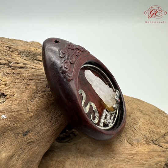 【肌容雪】天然緬甸A貨翡翠觀音雕飾造型吊墜繩 編號350