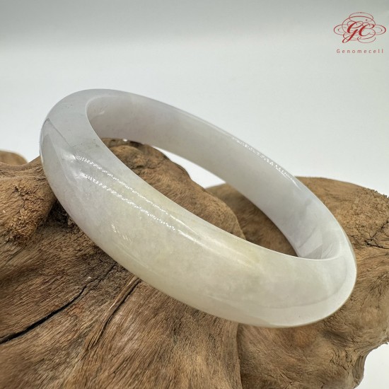 【肌容雪】天然緬甸A貨糯冰粉炫彩翡翠平安鐲 編號358(鐲圍58.4mm#18.5號)