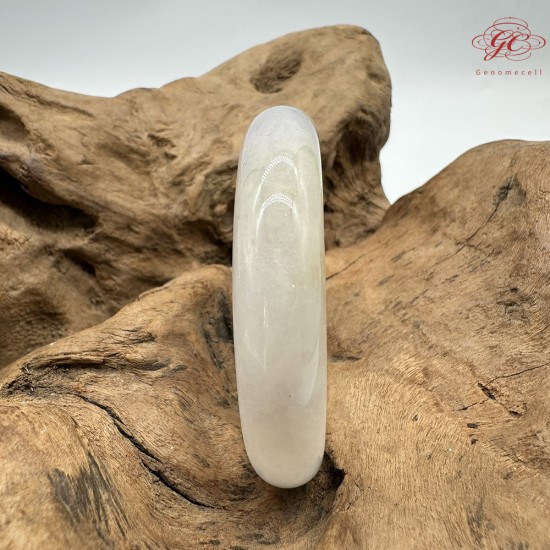 【肌容雪】天然緬甸A貨糯冰粉炫彩翡翠平安鐲 編號358(鐲圍58.4mm#18.5號)