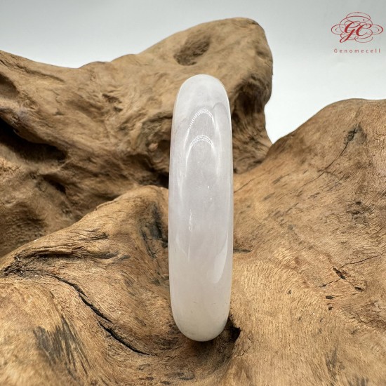 【肌容雪】天然緬甸A貨糯冰粉炫彩翡翠平安鐲 編號358(鐲圍58.4mm#18.5號)