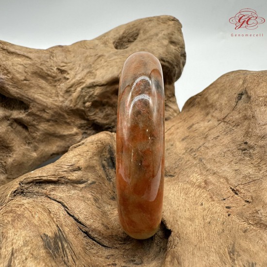 【肌容雪】天然緬甸A貨翡翠糯冰黃翡烏雞平安鐲 編號359(鐲圍59.2mm#18.5號)