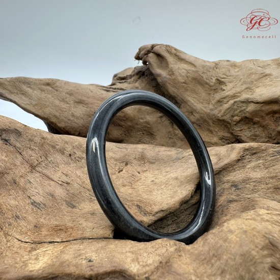 【肌容雪】天然緬甸A貨翡翠烏雞美人條手鐲 編號360(鐲圍57.6mm#18號)