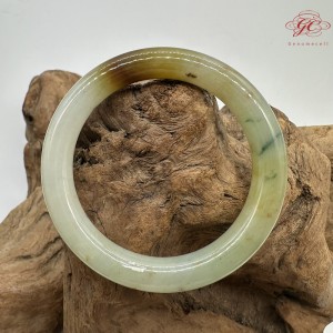 【肌容雪】天然緬甸A貨正冰福祿壽喜翡翠圓條手鐲 編號401(鐲圍54mm #17號) 【肌容雪】天然緬甸A貨正冰福祿壽喜翡翠圓條手鐲 編號401(鐲圍54mm #17號)