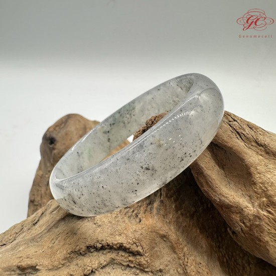 【肌容雪】天然緬甸A貨高冰烏雞翡翠平安鐲 編號412(鐲圍55.4mm#17.5號) 【肌容雪】天然緬甸A貨高冰烏雞翡翠平安鐲 編號412(鐲圍55.4mm#17.5號)