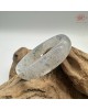 【肌容雪】天然緬甸A貨高冰烏雞翡翠平安鐲 編號412(鐲圍55.4mm#17.5號) 【肌容雪】天然緬甸A貨高冰烏雞翡翠平安鐲 編號412(鐲圍55.4mm#17.5號)