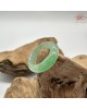 【肌容雪】天然緬甸A貨正揚綠飄花翡翠戒圈 編號419(戒圍17.2mm#10號)