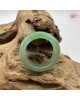【肌容雪】天然緬甸A貨正揚綠飄花翡翠戒圈 編號419(戒圍17.2mm#10號)