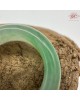 【肌容雪】天然緬甸A貨正揚綠飄花翡翠戒圈 編號419(戒圍17.2mm#10號)