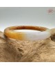 【肌容雪】天然緬甸A貨紫底黃翡翠圓條手鐲 編號420(鐲圍55.4mm#17.5號) 【肌容雪】天然緬甸A貨紫底黃翡翠圓條手鐲 編號420(鐲圍55.4mm#17.5號)