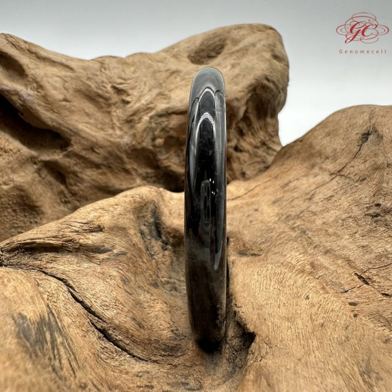 【肌容雪】天然緬甸A貨翡翠冰種綠飄花烏雞美人條手鐲 編號428(鐲圍54.6mm#17號)