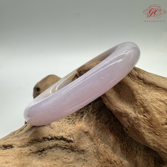 【肌容雪】天然緬甸A貨粉底黃翡翠圓條手鐲 編號431(鐲圍54.7mm#17號) 【肌容雪】天然緬甸A貨粉底黃翡翠圓條手鐲 編號431(鐲圍54.7mm#17號)