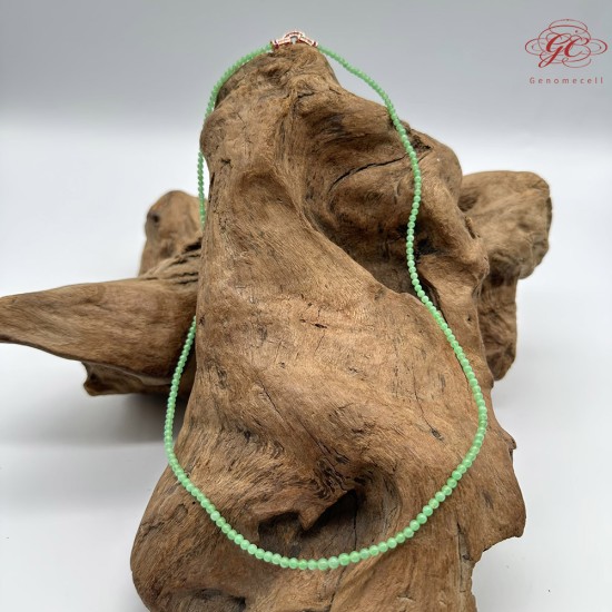 【肌容雪】天然緬甸A貨蘋果綠翡翠串珠塔練 編號443