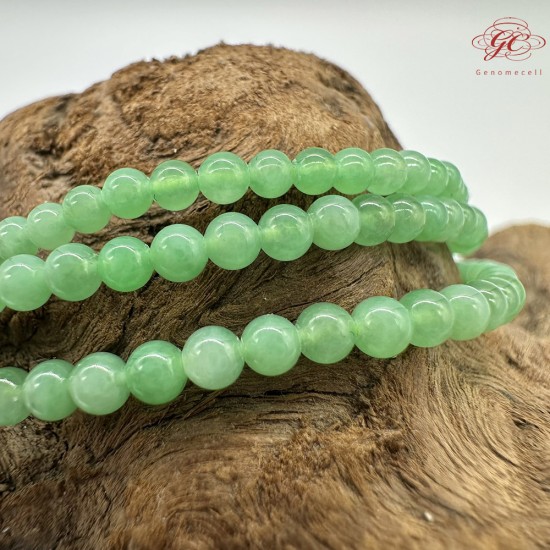 【肌容雪】天然緬甸A貨蘋果綠翡翠串珠塔練 編號443