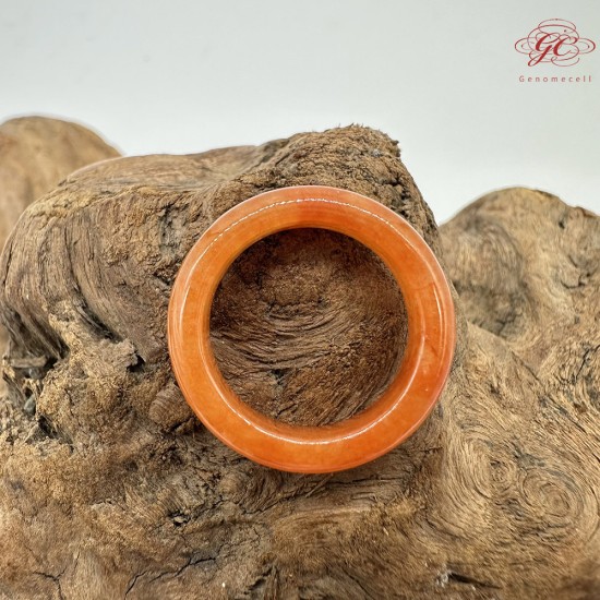 【肌容雪】天然緬甸A貨紅翡翠戒圈 編號445(戒圍17.5mm#12號)