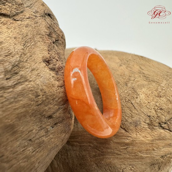 【肌容雪】天然緬甸A貨紅翡翠戒圈 編號445(戒圍17.5mm#12號)